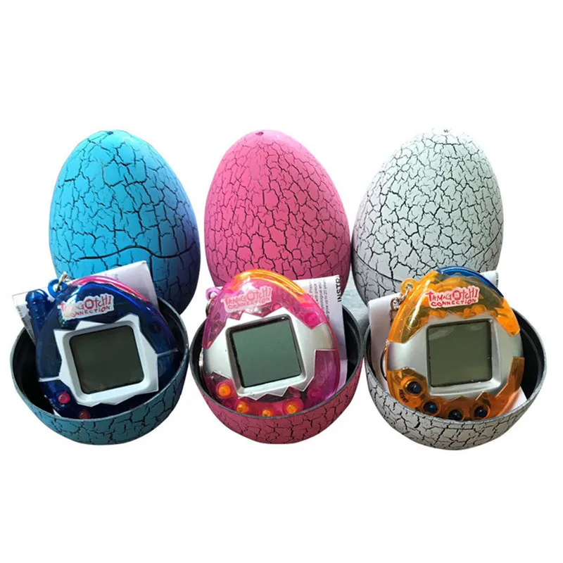 

2019 100% Brand New High Quality Tumbler Virtual Pet Machine Kids Handheld Game Machine Crack Egg Electronic Several Colors