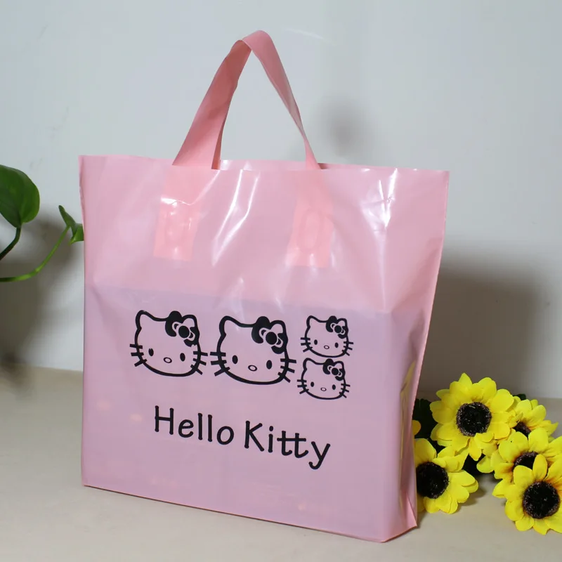 50PCS New Pink Cute Kawaii Plastic bags for clothes dolls packages