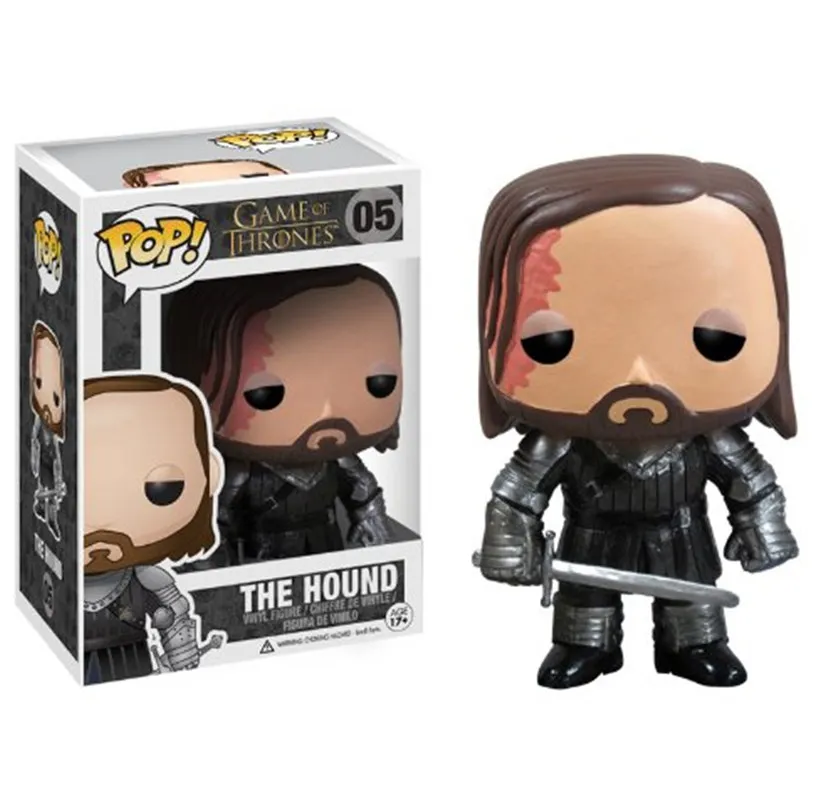 

FUNKO POP New Game of Thrones The Hound 05# Characters Vinyl Action Figures Collectible Model Toys for Children Christmas Gift