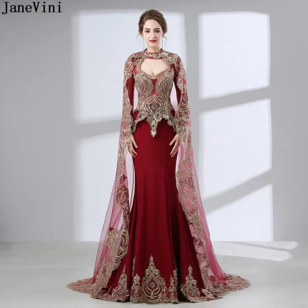 burgundy mother of the bride dress