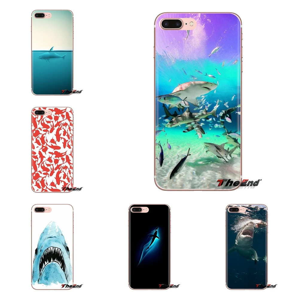 Прозрачный чехол из ТПУ для iPod Touch Apple iPhone 4 4S 5 5S SE 5C 6 6S 7 8 X XR XS Plus MAX sharks Marine large creatures |