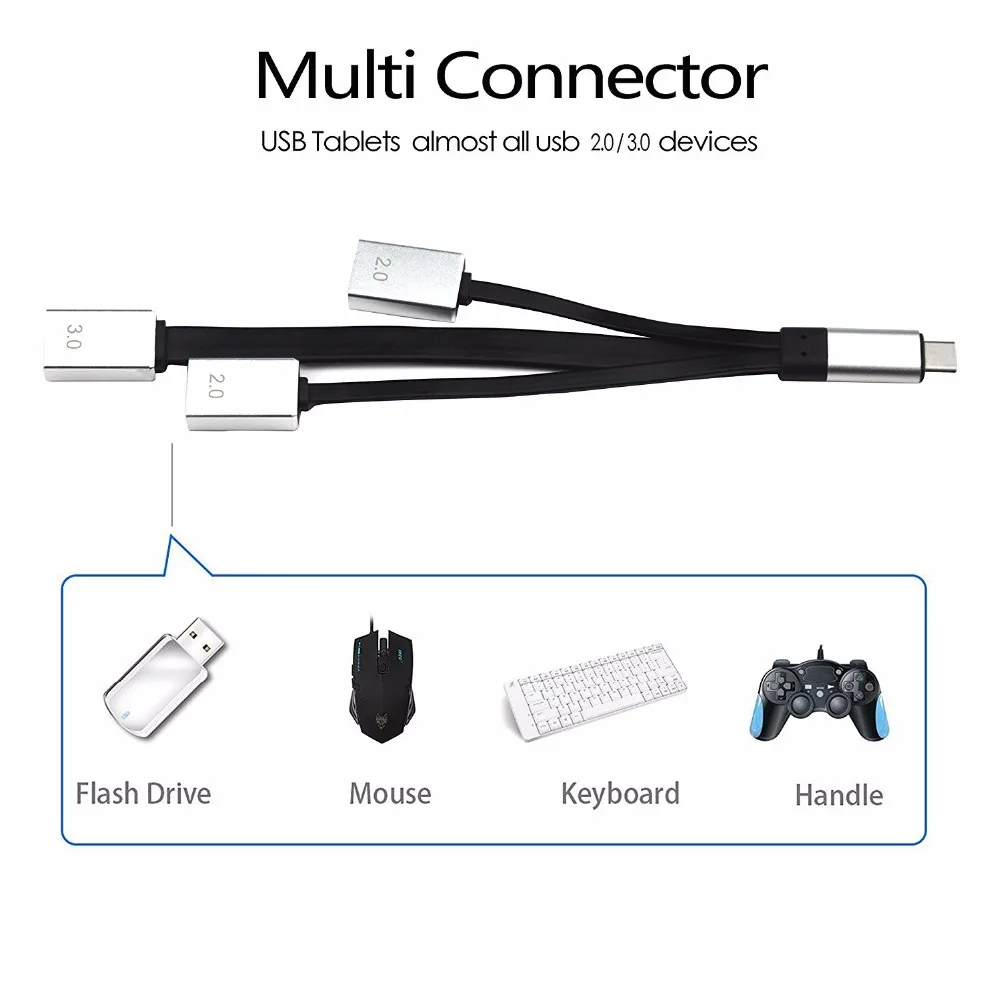 USB C концентратор, Leadzoe usb type C для USB 3,0 адаптер концентратор для MacBook, MacBook Pro, Google Pixel, Galaxy S8/S9, более USB-C устройств