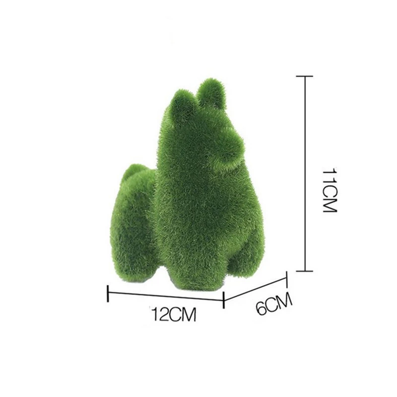 Ручной работы искусственный газон трава животное Пасхальный кролик домашняя комната Ресторан Декор моделирование собака белка Альпака Свадебные украшения
