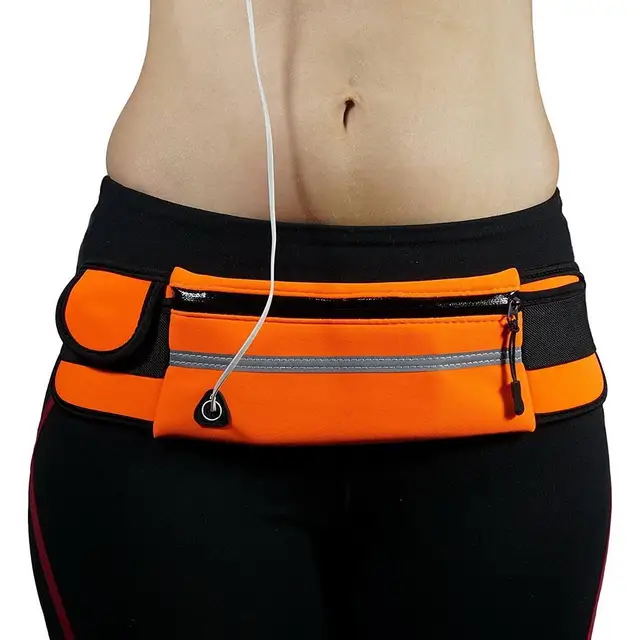 US $1.75 2019  Waist Pack Women Running Waterproof Waist Bag Mobile Phone Holder Men Gym Fitness Travel Pouc