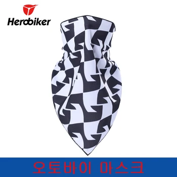 

HEROBIKER Motorcycle Face Mask Moto Breathable Outdoor Sports Cycling Headband Headwear UV Protection Motorcycle Mask Ski Mask