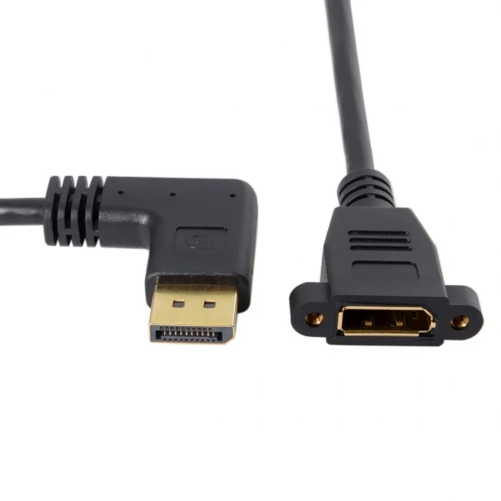 DisplayPort Display Port Male to Female 90 градусов правый вниз угловой Удлинительный кабель DP 015 RI| |