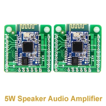 

2pcs/pair Bluetooth TWS Power Amplifier Board AUX Audio Reception BK8008 Stereo Dual 5W Speaker Audio Amplifier