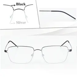 Ручной очки титановая оправа для очков Для мужчин миопия, Гиперметропия очковые оправы легкий Для мужчин очки oculos-де-грау