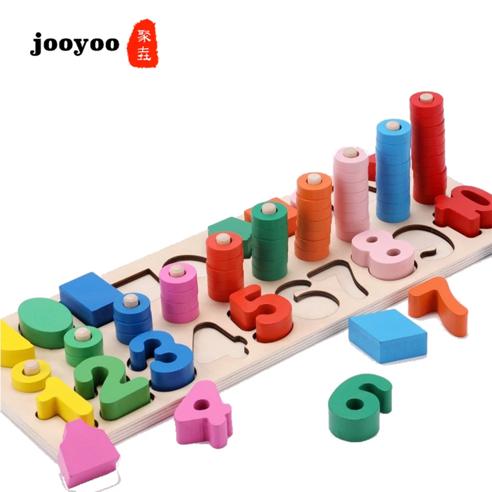 

Baby Stacking Nesting Toy Kids Intellectual Developmental Building Baby Educational Toys Birth Gift Wood Kids Toys