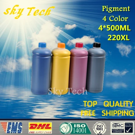 500ML*4 Pigment ink For Epson 220XL ( T2201-T2204 ) , Water proof Ink For Epson WF-2630 WF-2650 WF-2660 XP-320 XP-420 XP-424 500ML*4 Pigment ink For Epson 220XL ( T2201-T2204 ) , Water proof Ink For Epson WF-2630 WF-2650 WF-2660 XP-320 XP-420 XP-424