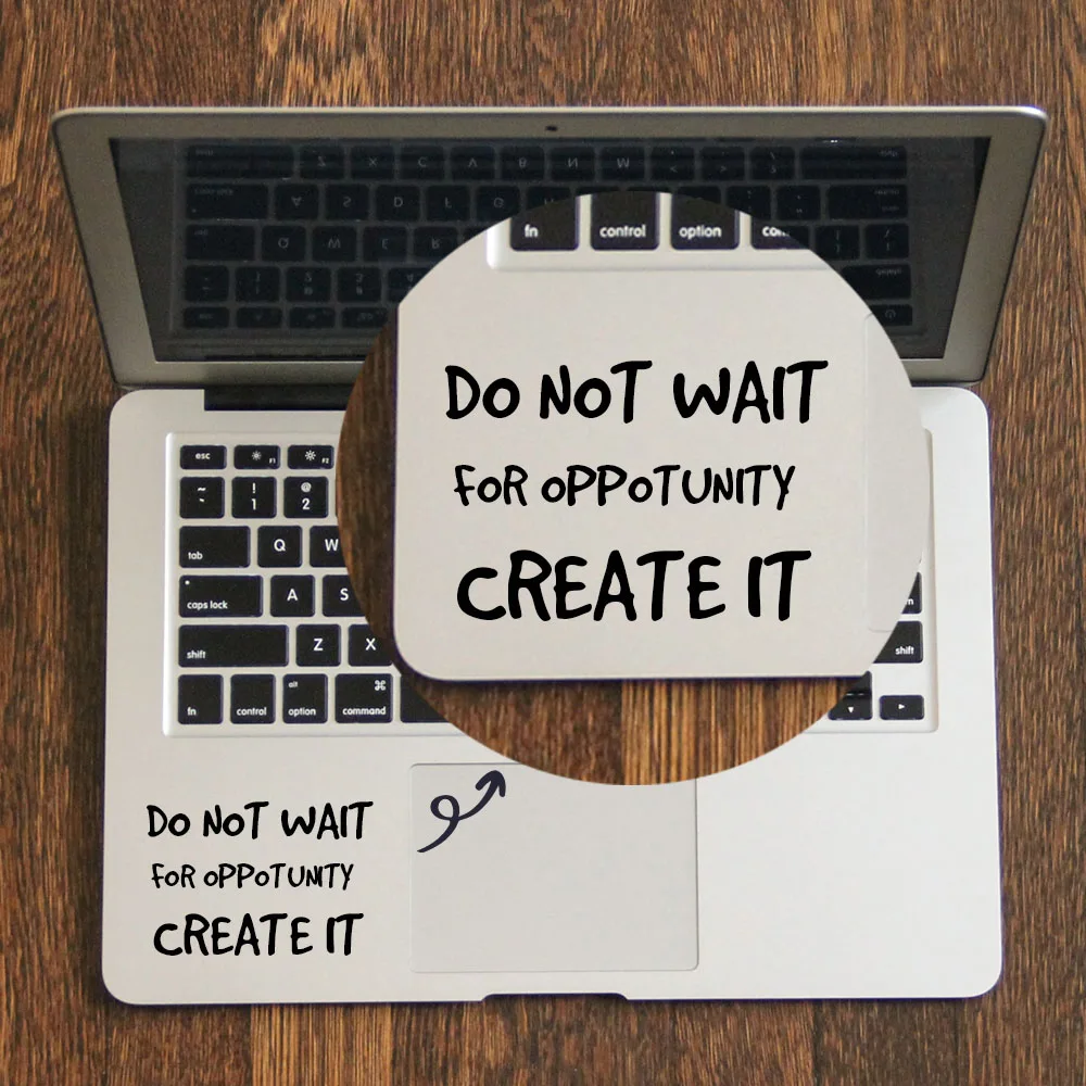 Daily Self Motivation Quote Laptop Trackpad Sticker for font b Apple b font font b Macbook