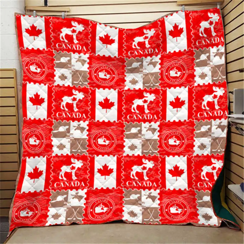 Летние 3D флаг Стёганое одеяло Одеяло для детей постельные принадлежности для взрослых бросить мягкий теплый тонкое одеяло с хлопком Стёганое одеяло King Размеры - Цвет: 18