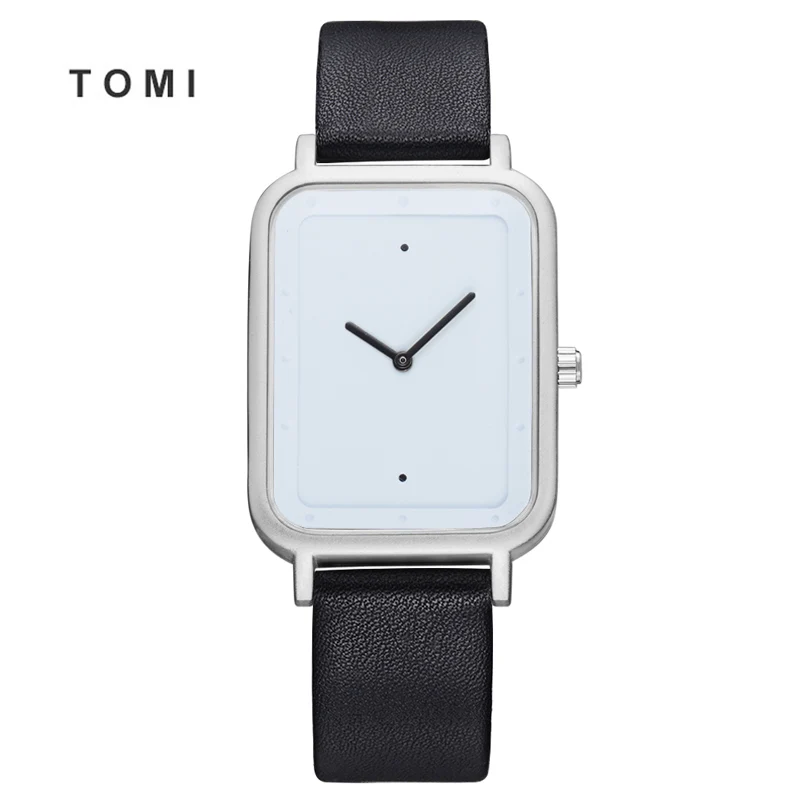 

Tomi 2018 New Style Man Watch Lady Rectangle Creative Watch Minimalist Quartz Fashion Watch Man and Neutral Casual Women Watch