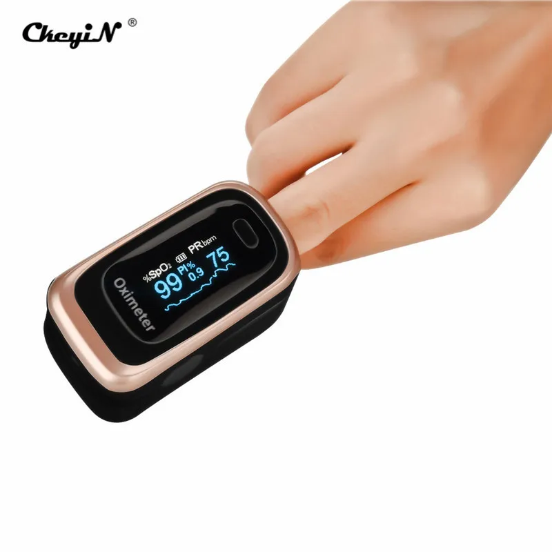 

Electric Fingertip Pulse Oximeter Accurate Easy Operation Blood Oxygen Saturation Monitor Heart Rate Monitor Reversible Display
