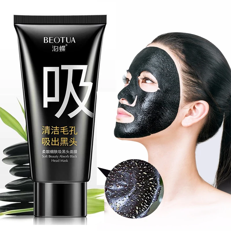 

Black Mask Peel Off Bamboo Charcoal Purifying Blackhead Remover Mask Deep Cleansing for AcneScars Blemishes Wrinkles Facial Care
