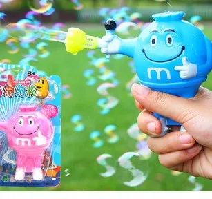 Животное мультфильм шаблон случайный цвет пистолет для мыльных пузырей игрушка для детей играть