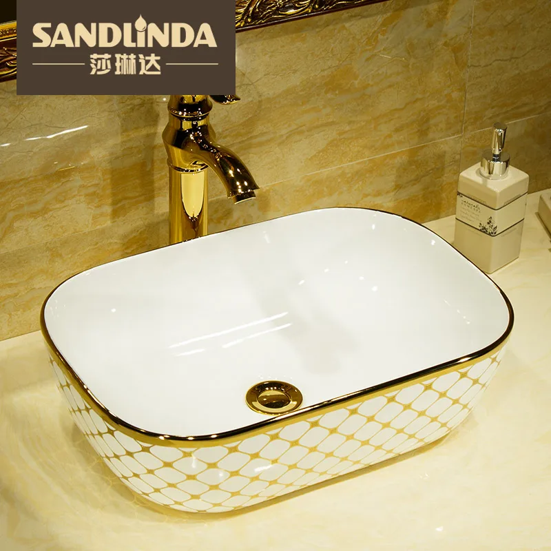 

Ultra-thin table basin art basin wash basin rectangle ceramic basin