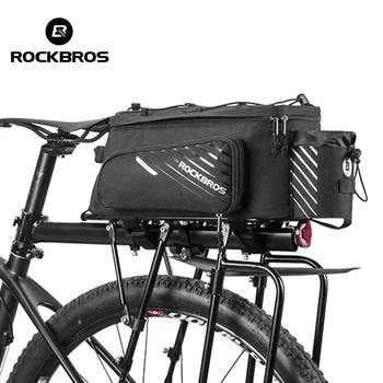 

ROCKBROS Bike Travel Bicycle Bag Scalable Storage bag Mountain MTB Bike Double Side Rear Rack Tail Seat Pannier Pack Accessories