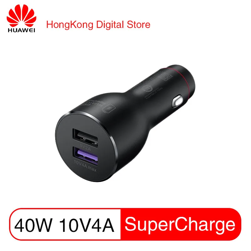 

HUAWEI SuperCharg Car Charger 40W Dual USB Fast Charger for Smart tablets and mobile phones Galaxy iPhone iPad Car Charger