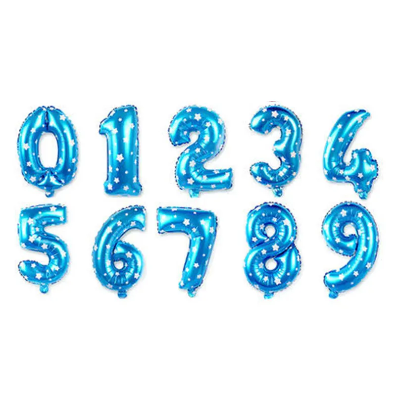 1 шт 3 размера 1" /32"/4" Серебряное золото цифры воздушные шары фольга поплавок надувные шары для дня рождения вечеринки Свадебные украшения