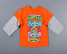 boy t shirts for children long sleeves cartoon boys t-shirt 2016 spring Teenage Mutant Ninja Turtles t shirt for boys clothes