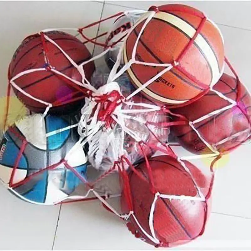 Портативный баскетбольный волейбол Открытый Спортивная Сеть 10 мячей сеть для переноски сумка Спорт на открытом воздухе баскетбол футбол сеть 1 шт