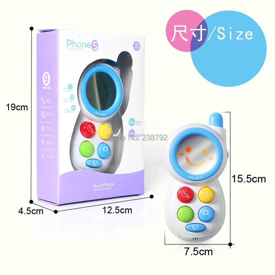 Смарт-зеркало телефон обучения Развивающие детские хороший партнер телефонов телефон Смартфон музыка Смешные мобильные игрушки телефон