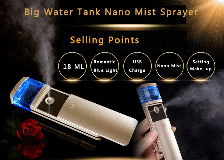 Мини usb Перезаряжаемый nano mister nano handy mist spray распылитель для лица паровой аппарат для увлажнения кожи наращивание ресниц