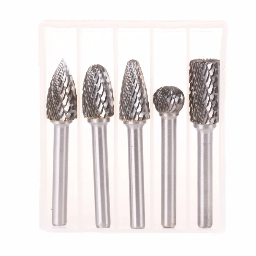 5Pcsx1-2-12MM-Head-Tungsten-Carbide-Rotary-Point-Burrs-Cutter-Drill-Set-6MM-Shank-For-Die