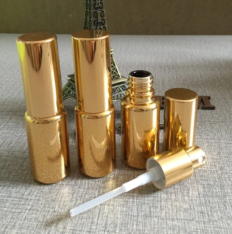 Temperatura de Ouro Spray de Perfume Vidro de Embalagem de Perfume ml de Alta ml de 15 Peças Lote Banhado Recarregáveis Garrafa Vazia Atomizador Ouro 50 - 15 1 Cheap Garrafas reutilizáveis