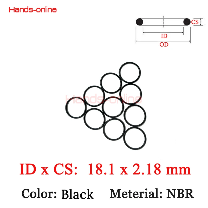 35 x 5mm Nitrile 70 O/'Ring 10x