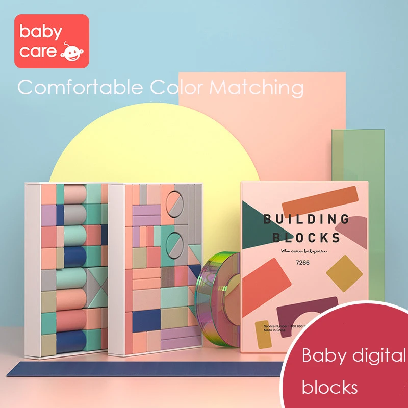 Baby Digital Building Blocks Wooden Cube Toys 81Pcs Children Assembling Toys Multicolor Kids Educational Figures Building Sets