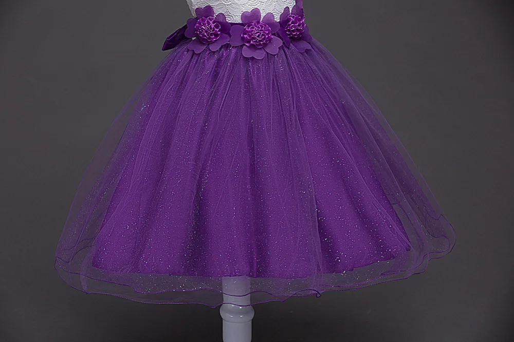 Летнее платье с цветочным узором для девочек Бальные платья для девочек, вечерние платья принцессы для девочек 3, 4, 5, 6, 7, 8, 10, 12 лет, платье на день рождения