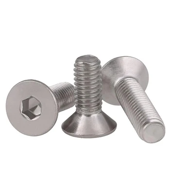 

M8 Screws Cap Hex Socket Flat Countersunk Head Machine Bolt Stainless Steel 304 Metric Thread DIN7991