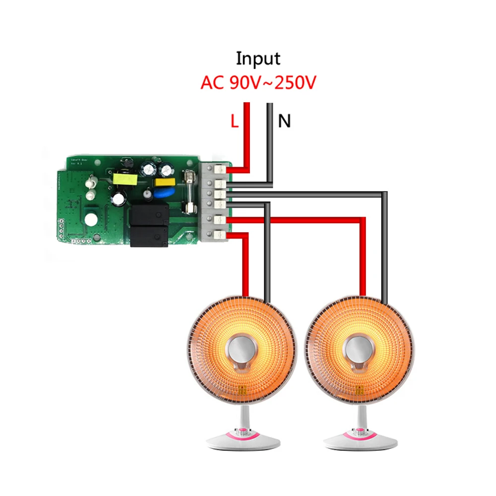  Itead Sonoff Dual 2ch 15A 3500W Wifi Smart Switch Light Remote Timer Wireless 2 Gang Control Works  - 32922959052