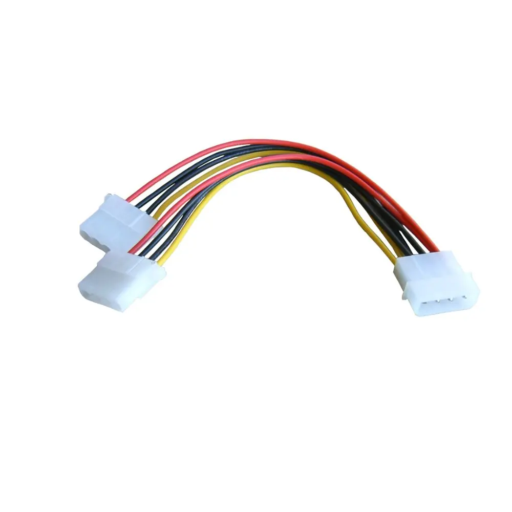 

Power Molex Spltter Cable,4 Pin Molex Male to 2 ports Molex IDE Female Power Supply Y Splitter Adapter Cable for PC, cooling fan