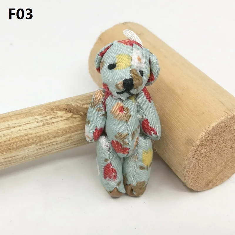 20 шт 4,5 см(1,") плюшевая игрушка плюшевый мишка из мультфильма тканевые куклы, куклы из ткани, креативные самодельные Украшения ручной работы, аксессуары