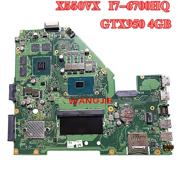 

X550VX Onboard I7-6700HQ CPU GTX950M mainboard For ASUS X550VX X550V W50VX 8GB RAM laptop motherboard 100% fully tested