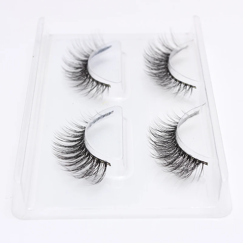 LEHUAMAO 2 Pairs 3D Mink Lashes Natural Long False Eyelashes Dramatic Volume Fake Lashes Makeup Eyelash Extension Silk Eyelashes LEHUAMAO 2 Pairs 3D Mink Lashes Natural Long False Eyelashes Dramatic Volume Fake Lashes Makeup Eyelash Extension Silk Eyelashes