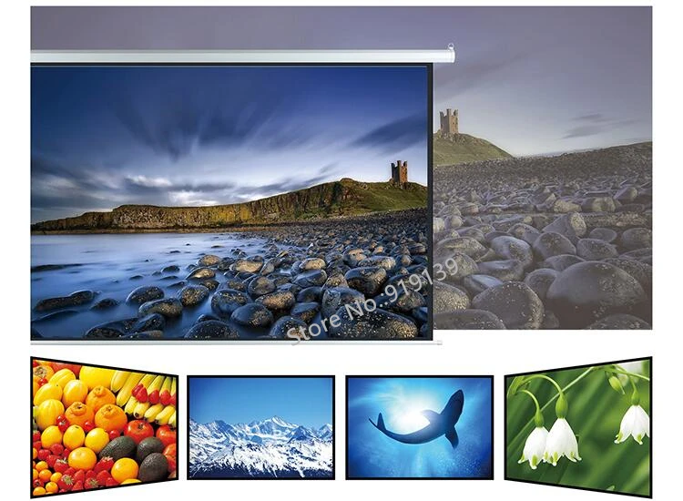 133 Inch 16 to 9 motorized screen pic 21A