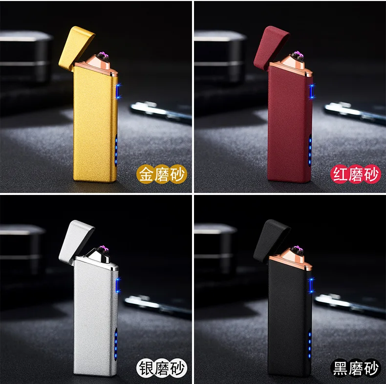 Светодиодный переключатель двойной для Плазменно-дуговой Зажигалка USB Перезаряжаемый ветрозащитный негорящий электрические зажигалки