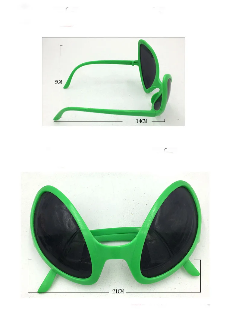 Вечерние очки Alien Fun из поликарбоната, Веерная маска, украшенная для дня рождения и Хэллоуина