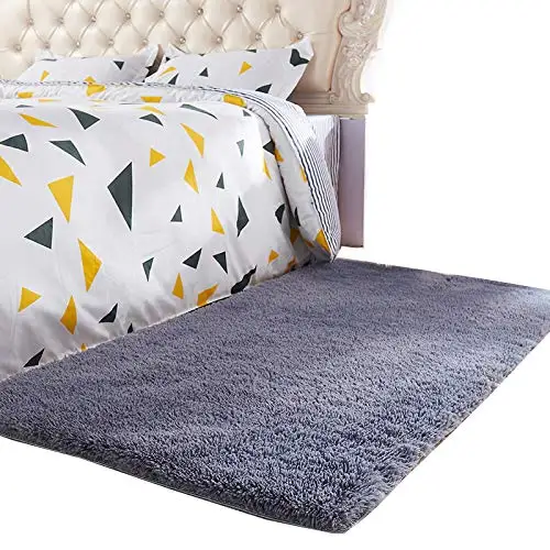 

Super Soft Indoor Modern Shag Area Silky Rugs Dining Room Living room Bedroom Rug Baby Nursery Rug Childrens Kids Room Rug Carpe