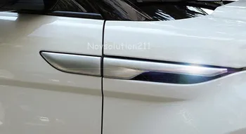 

4pcs/set Exterior Side Wing Fender Air Vent Outlet Cover Matte Chromed Trim For Range Rover Evoque 2011 2012 2013 2014 2015 2016