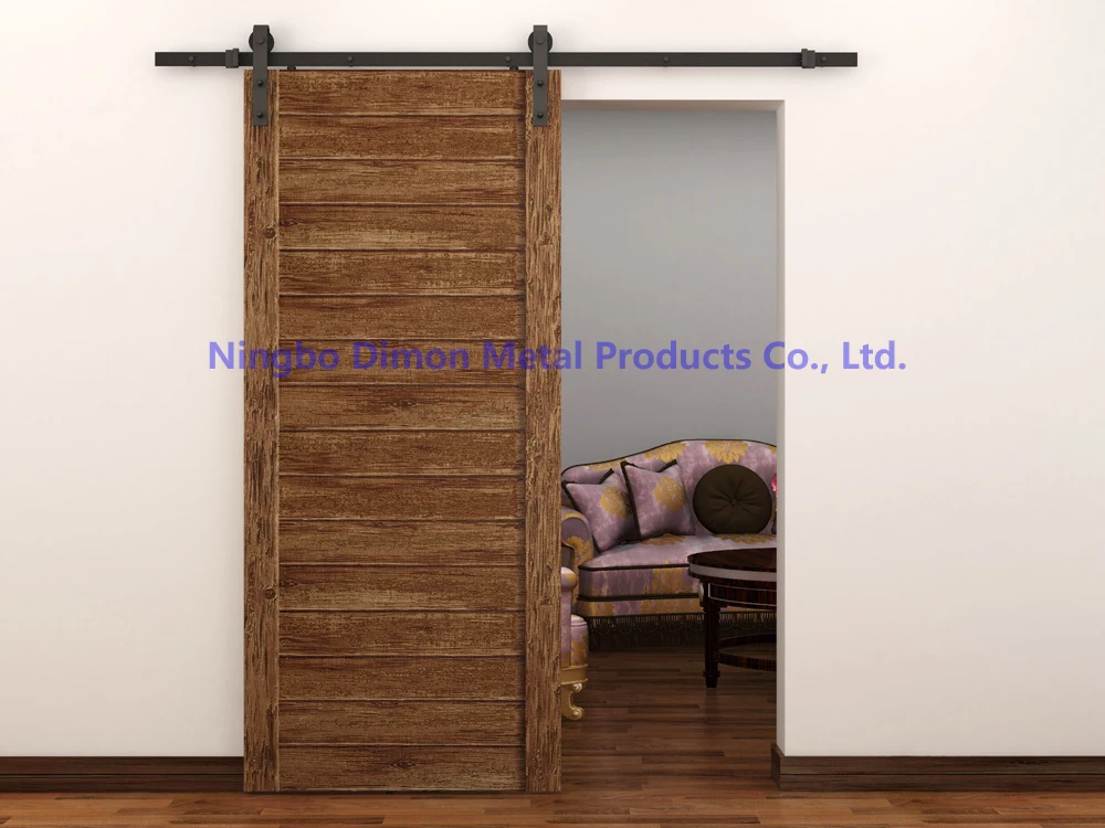 Dimon customized sliding door hardware with soft closing wood door hardware DM-SDU 7201 with damper kits without sliding track