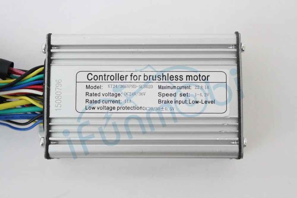 24V/36V 20A 250W/350W серебро контроллер электровелосипеда для вентильного двигателя с