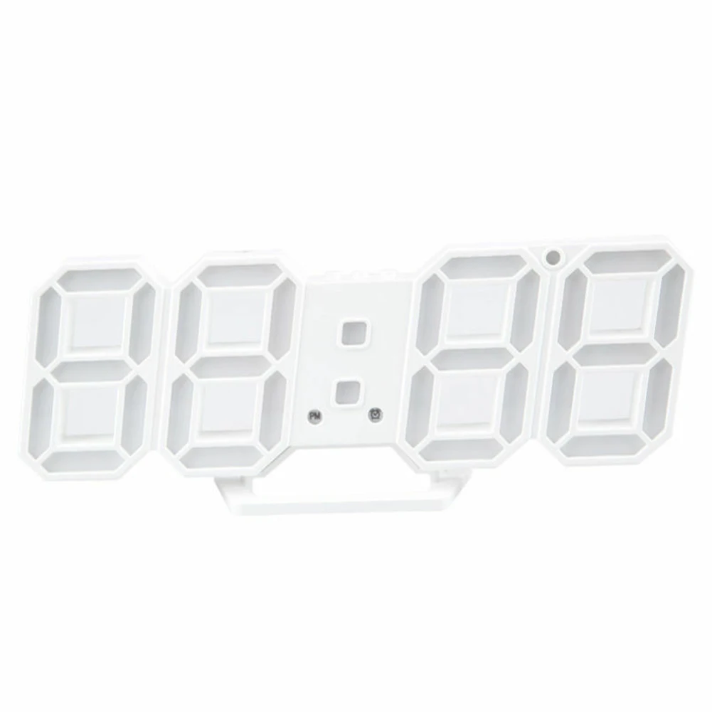 

Original 3D LED Clock Modern Wall Clock Digital 12/24 Hours Calendar Thermometer Clock mechanism Alarm Snooze Alarm Clock