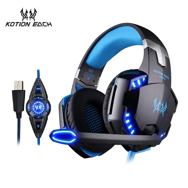 KOTION каждый G2200 вибрации игровая гарнитура 7 1 шт. шлем Игры Геймер объемного для
