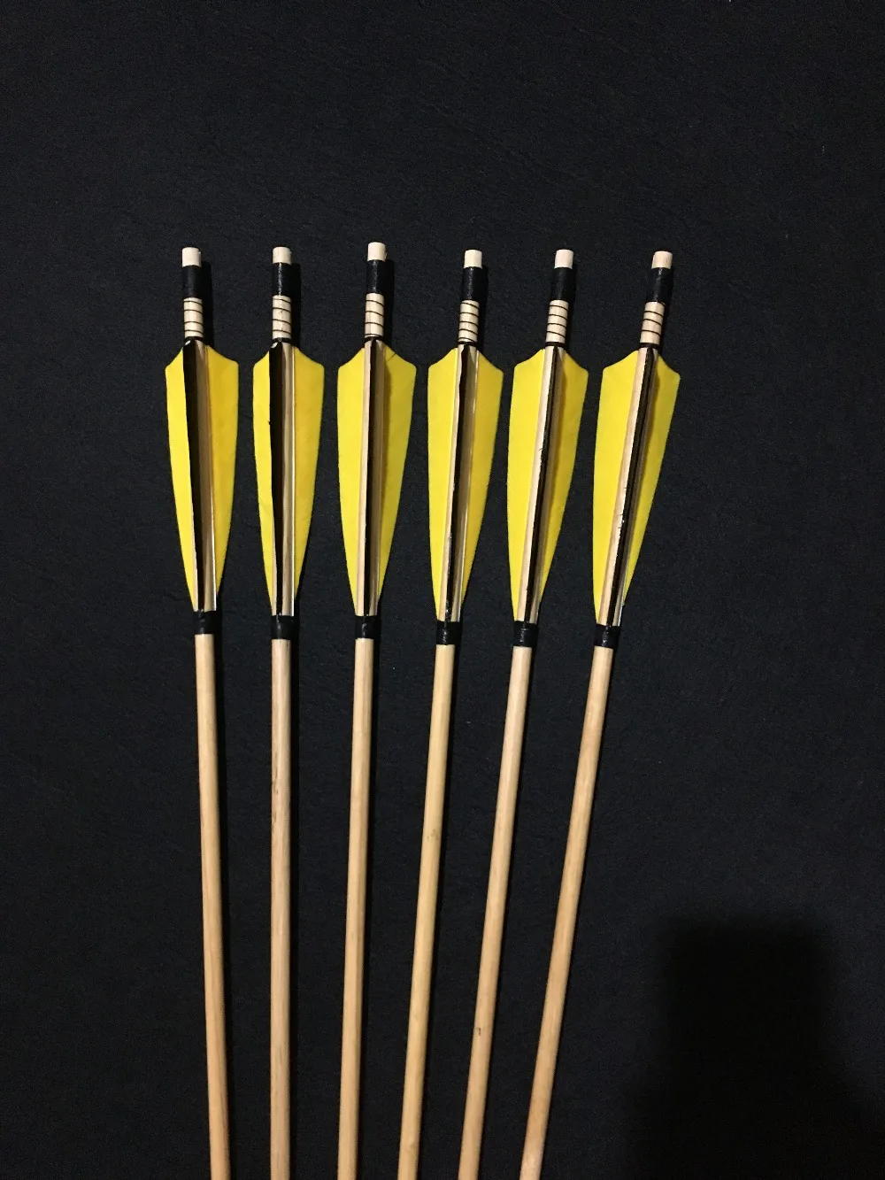 Деревянные стрелы для лука ручной работы 12 штук турецкое перо Longbow|feathers turkey|feather