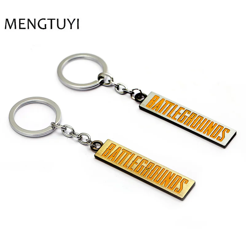 

J Store playerunknown's battlegrounds pubg Keychain English sign Key chain for men women game souvenir metal car keyrings